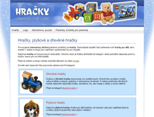 Tablet Screenshot of hracky-pro-deti.centrshop.cz